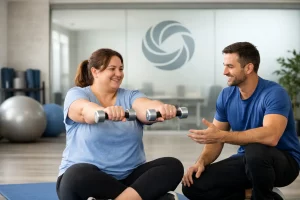 Ejercicio para obesidad con especialista